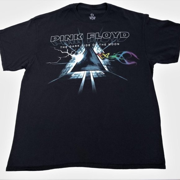 Liquid Blue Pink Floyd Dark Side of Moon TShirt XL - Picture 2 of 5